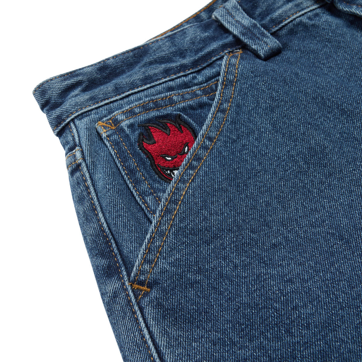 Spitfire Bighead Fill Denim Shorts - Medium Stone Wash image 3