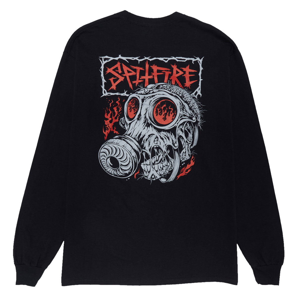 Spitfire Gas Mask Long Sleeve T-Shirt - Black/Multi Color image 1