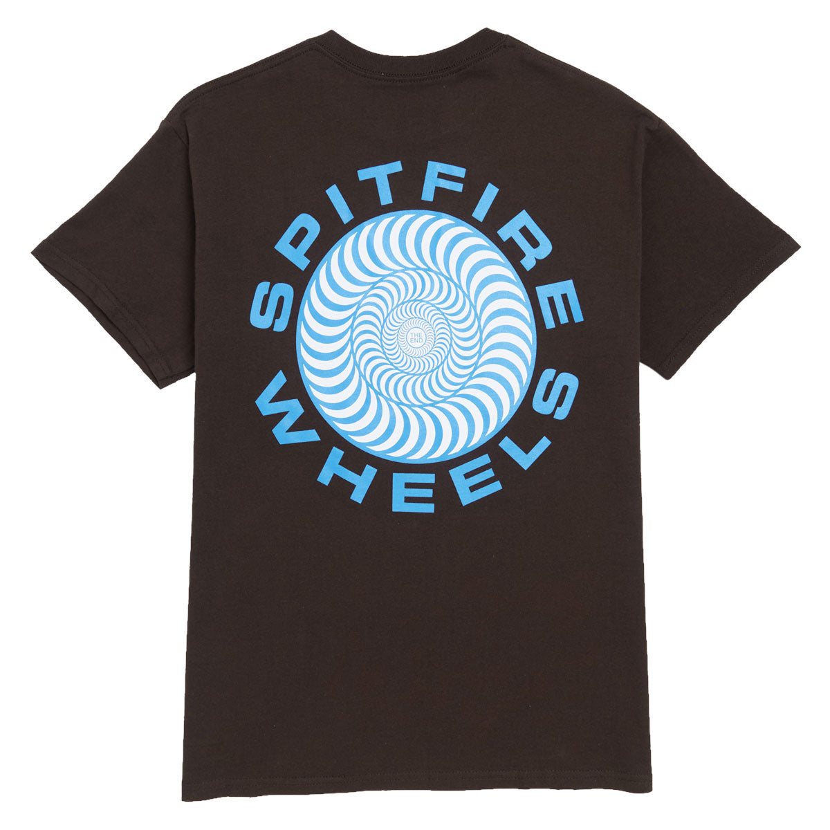 Spitfire Classic '87 Swirl Fill T-Shirt - Dark Chocolate/Blue/White image 1