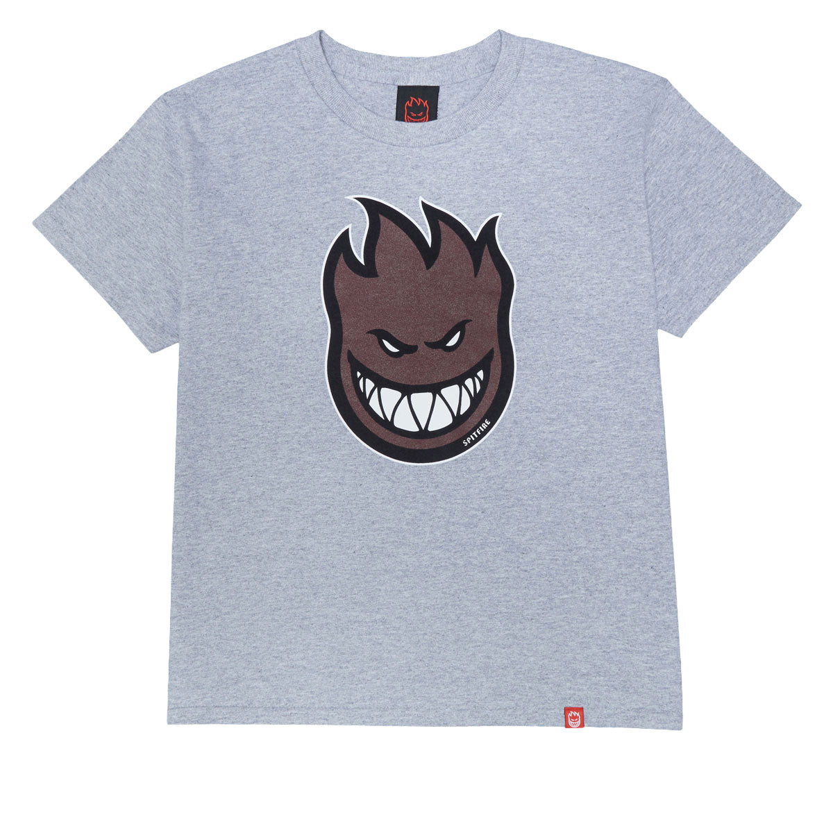 Spitfire Youth Bighead Fill T-Shirt - Sport Grey/Dark Red/Black/White image 1
