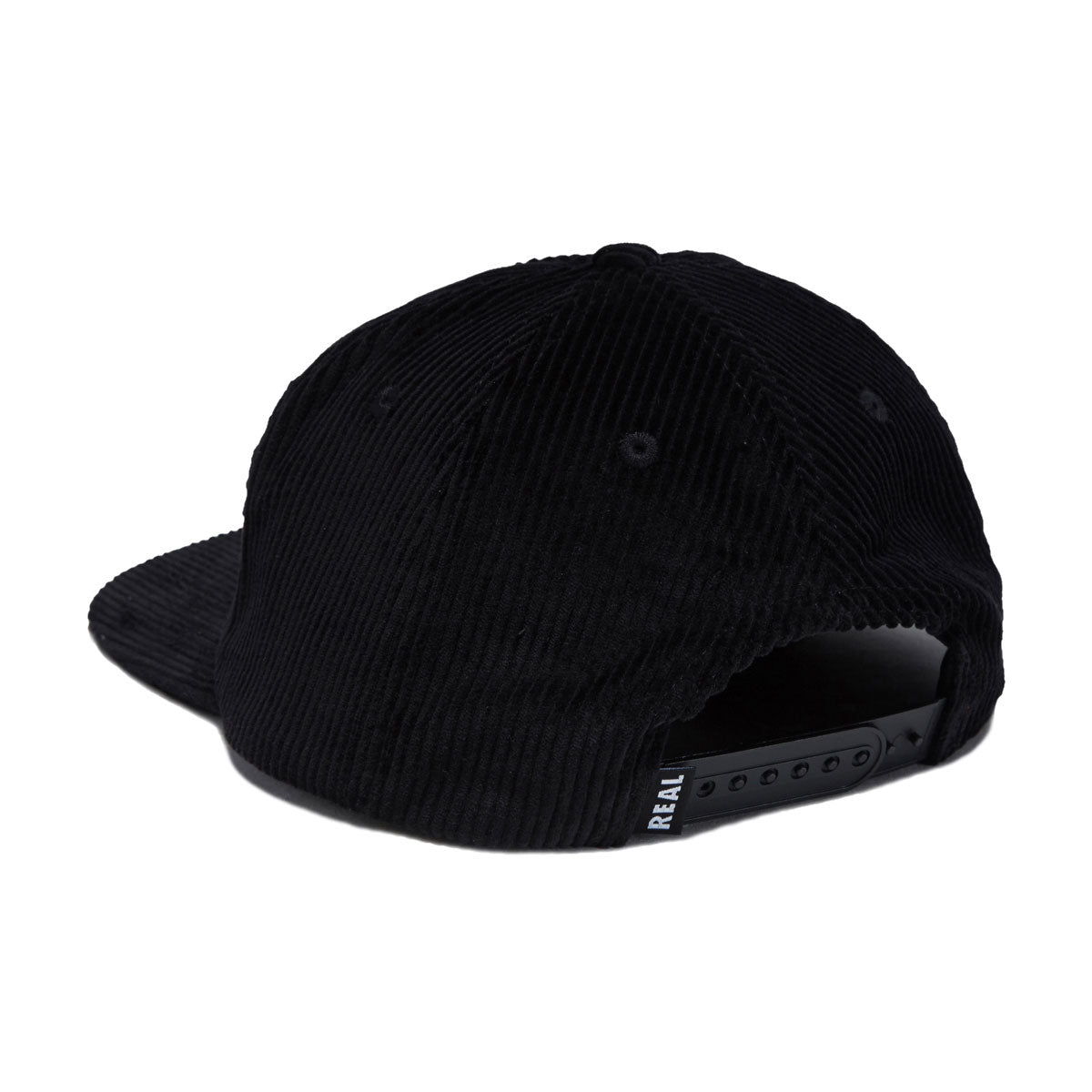 Real Oval Snapback Hat - Black/Black image 2