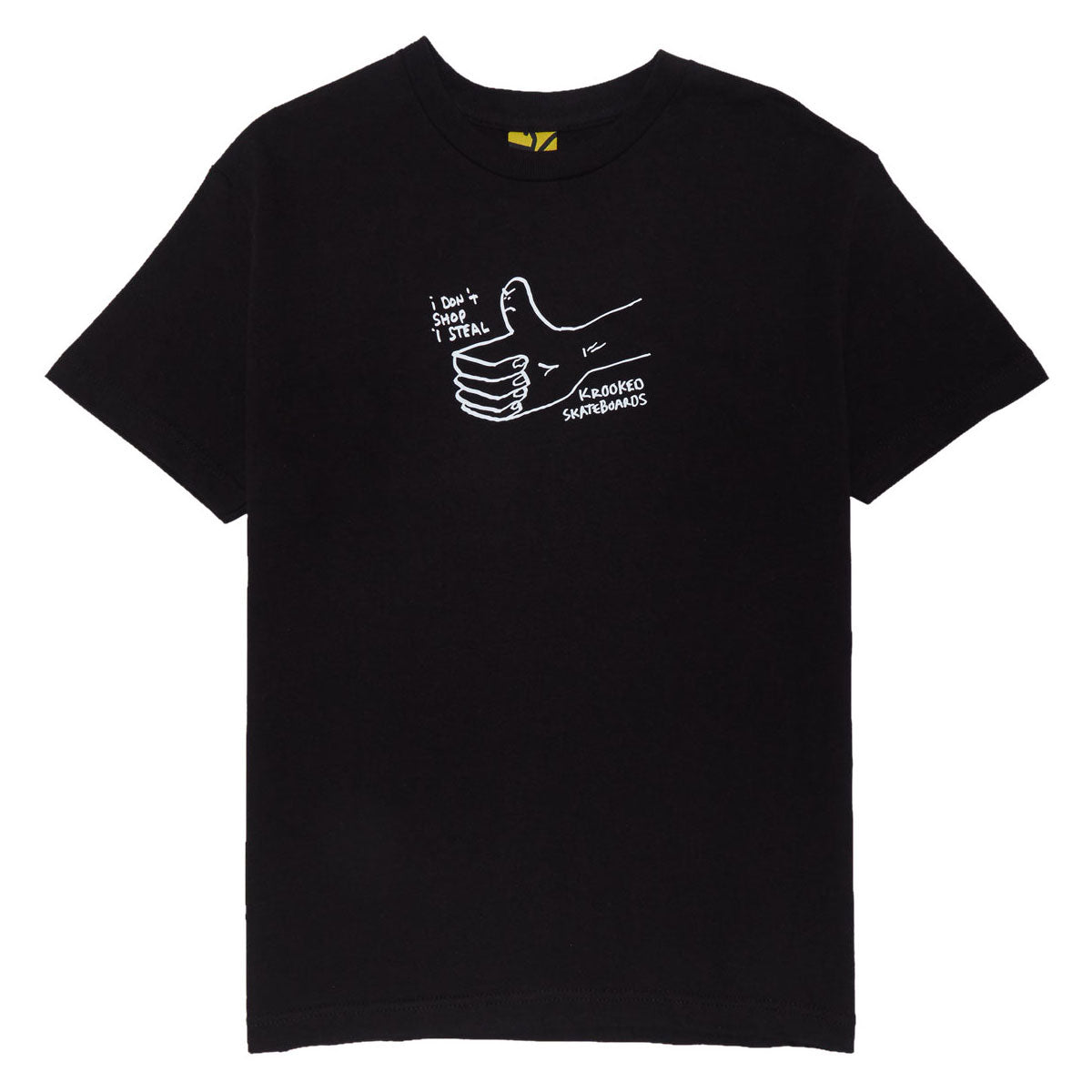 Krooked Shop Steal T-Shirt - Black/White image 1
