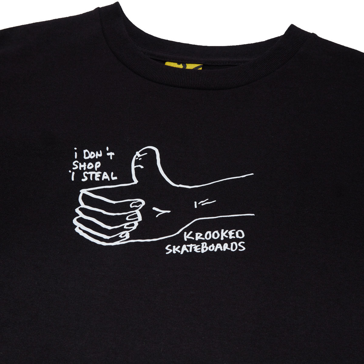 Krooked Shop Steal T-Shirt - Black/White image 2