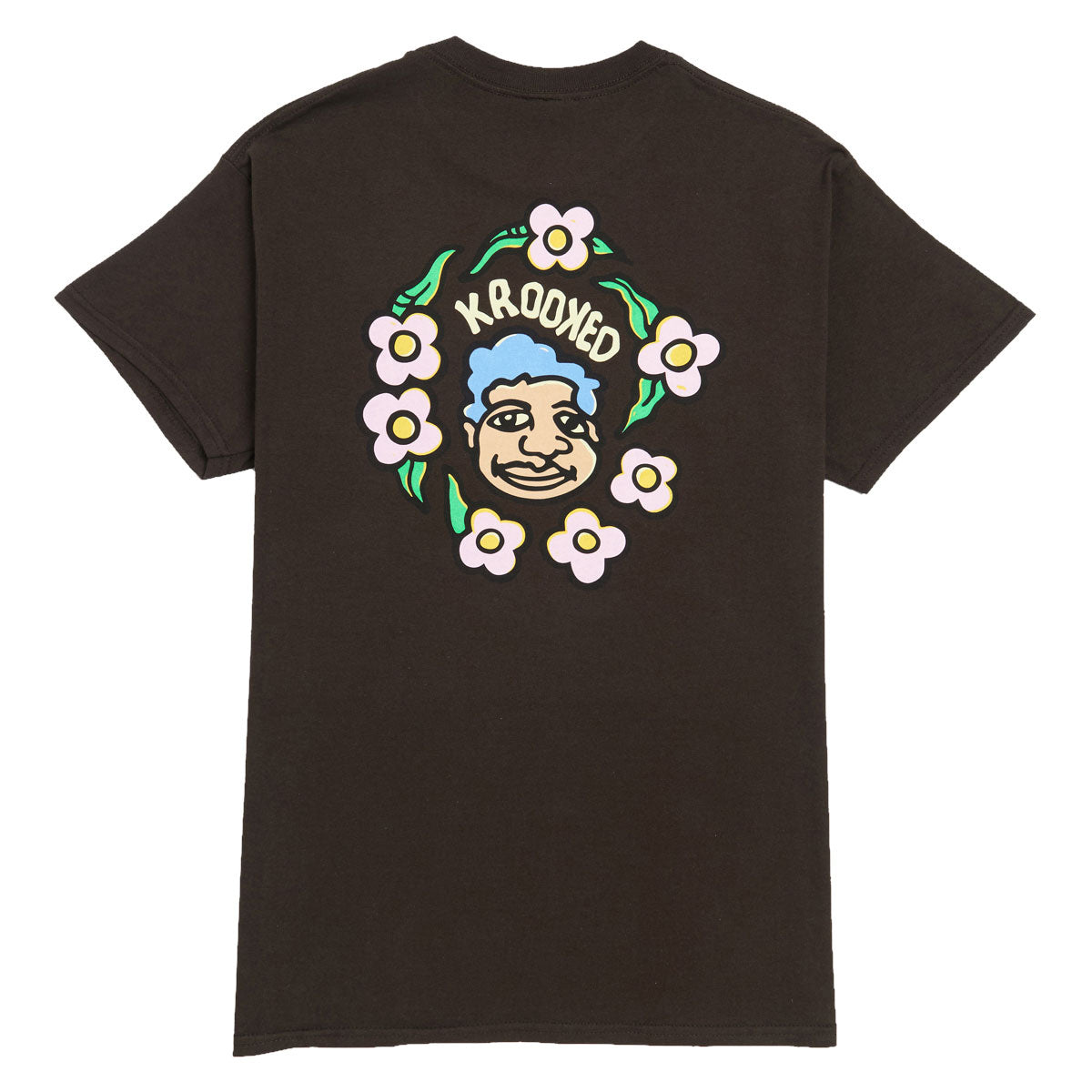 Krooked MG T-Shirt - Dark Chocolate/Cream/Multi Color image 1