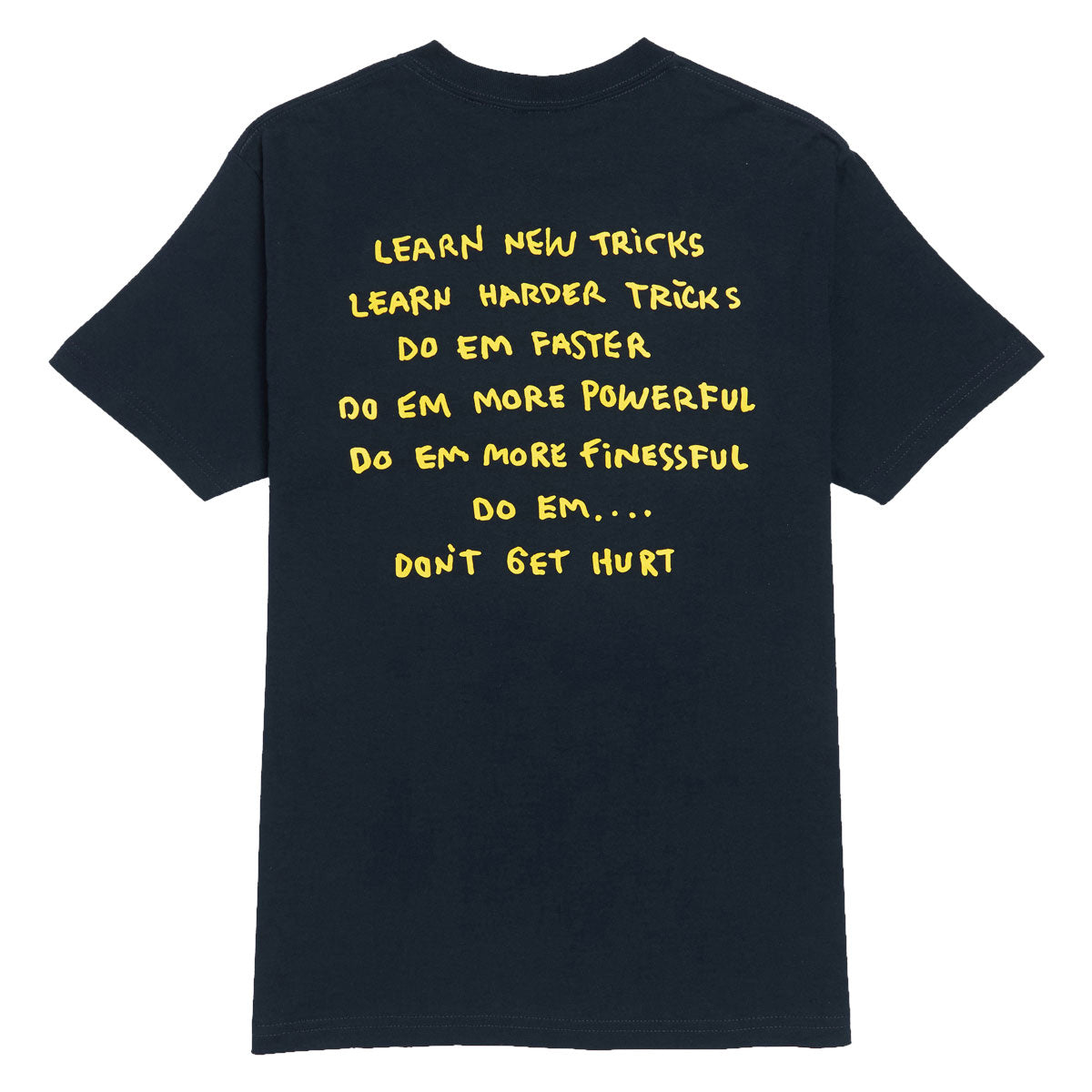 Krooked New Tricks T-Shirt - True Navy/Yellow/Black/White image 2