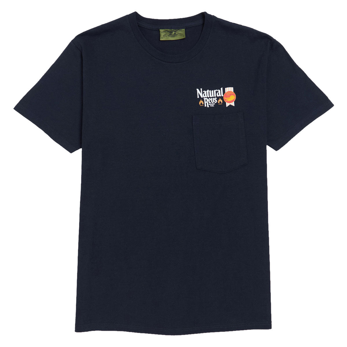 Anti-Hero Natty Revs Pocket T-Shirt - Navy/Multi Color image 1