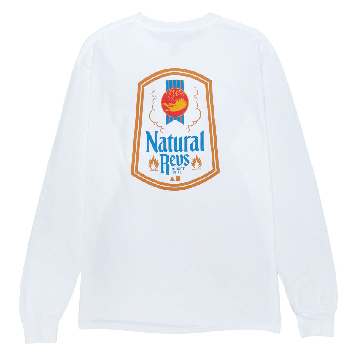 Anti-Hero Natty Revs Long Sleeve Pocket T-Shirt - White/Multi Color image 1