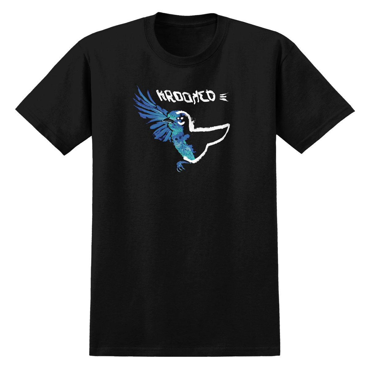 Krooked Blue Bird T-Shirt - Black image 1