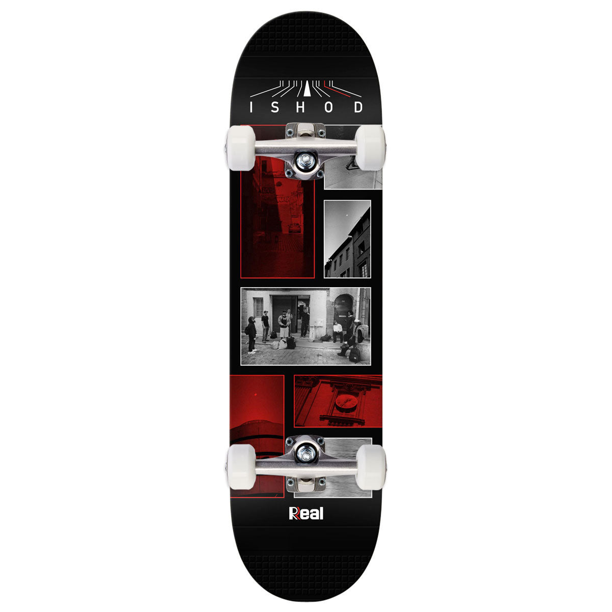 Real Ishod Photos Twin Tail Slick Skateboard Complete - Black - 8.30
