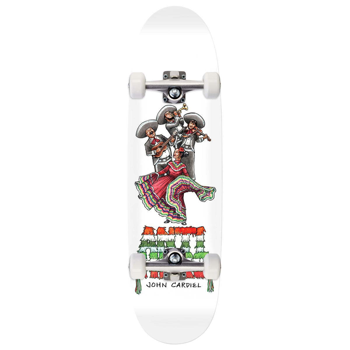 Anti-Hero Cardiel Liberdad Skateboard Complete - White - 9.18