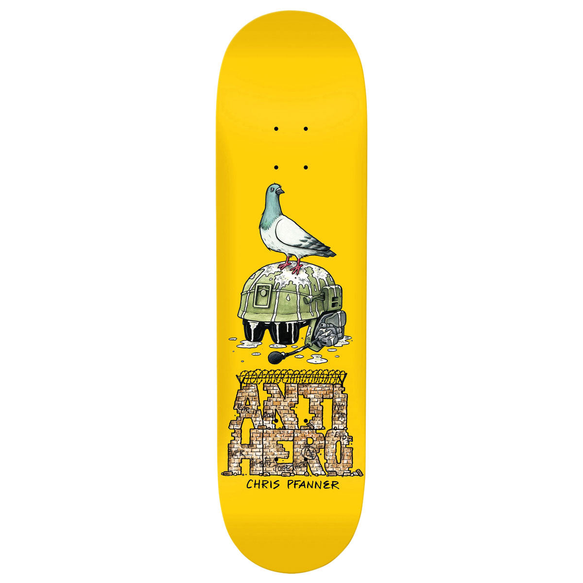Anti-Hero Pfanner Liberdad Skateboard Deck - Yellow - 8.25