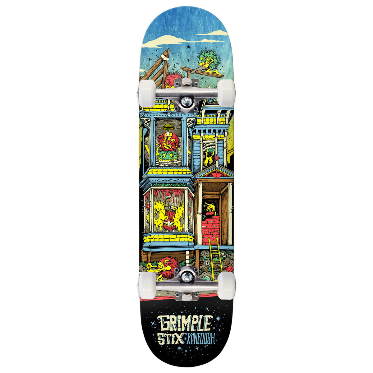 Anti-Hero Kanfoush Grimple Stix Victorians Skateboard Complete - 8.75