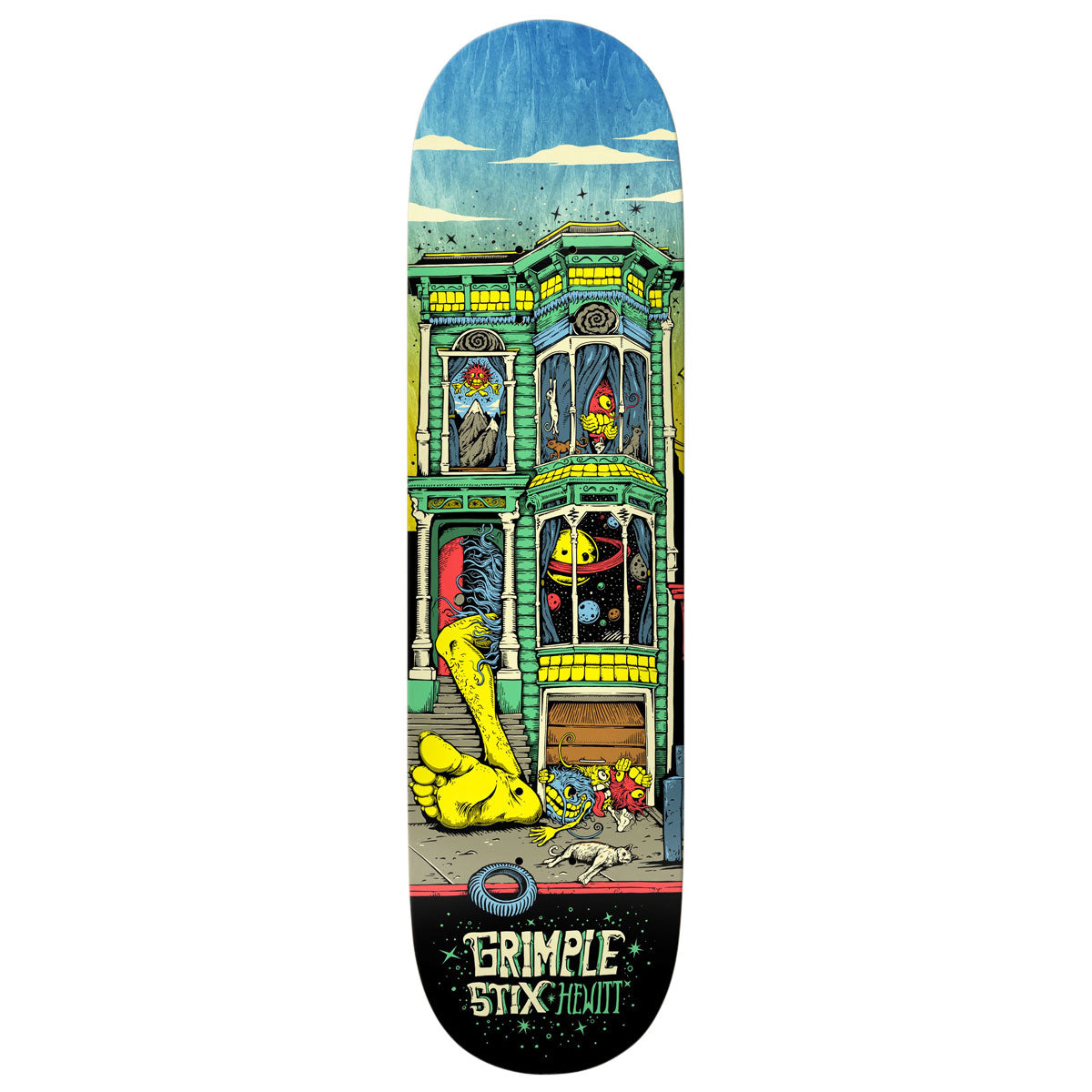 Anti-Hero Hewitt Grimple Stix Victorians Skateboard Deck - 8.50