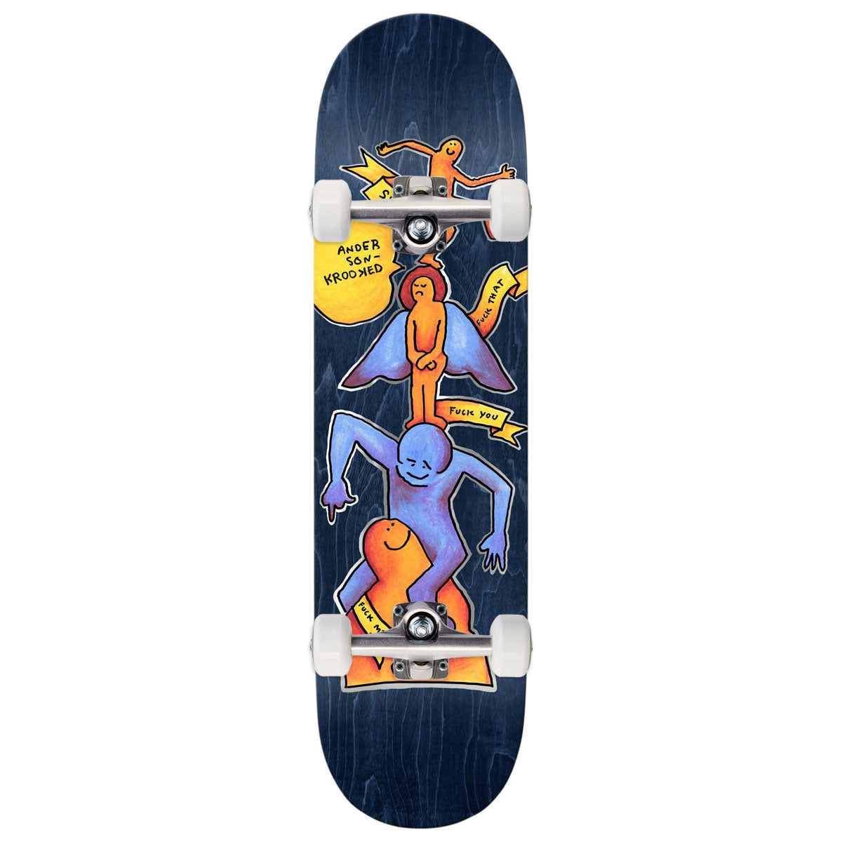 Krooked Manderson Stack Skateboard Complete - 8.38