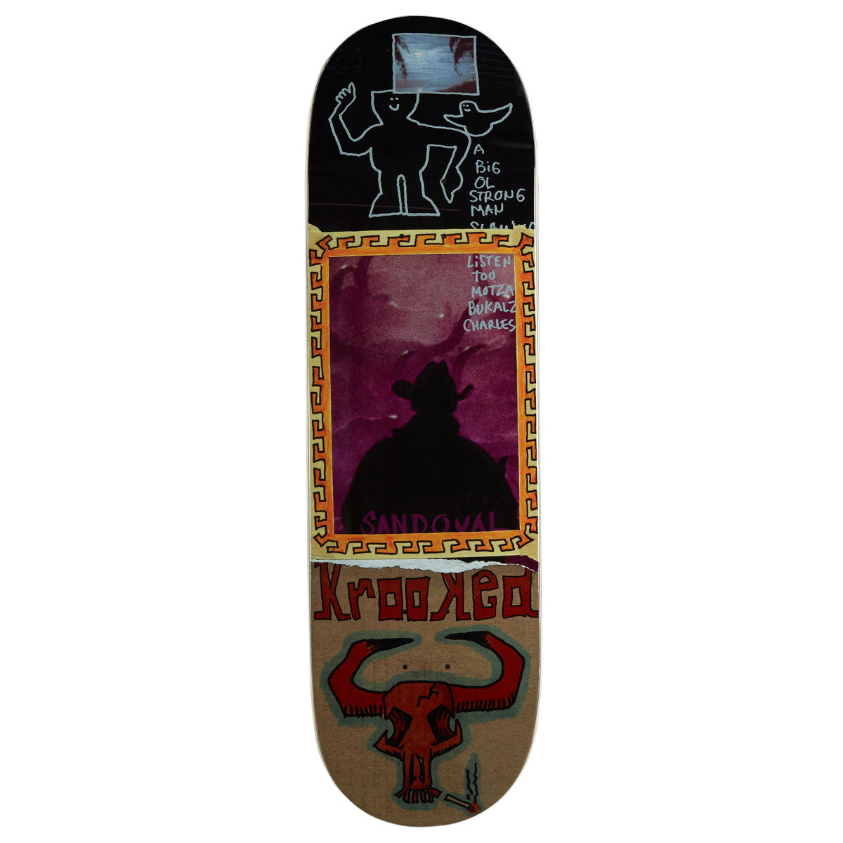 Krooked Sandoval Gun Slinger Skateboard Deck - 9.00