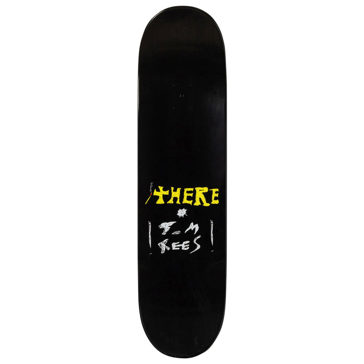 There Team Moth Skateboard Deck - Black - 8.25