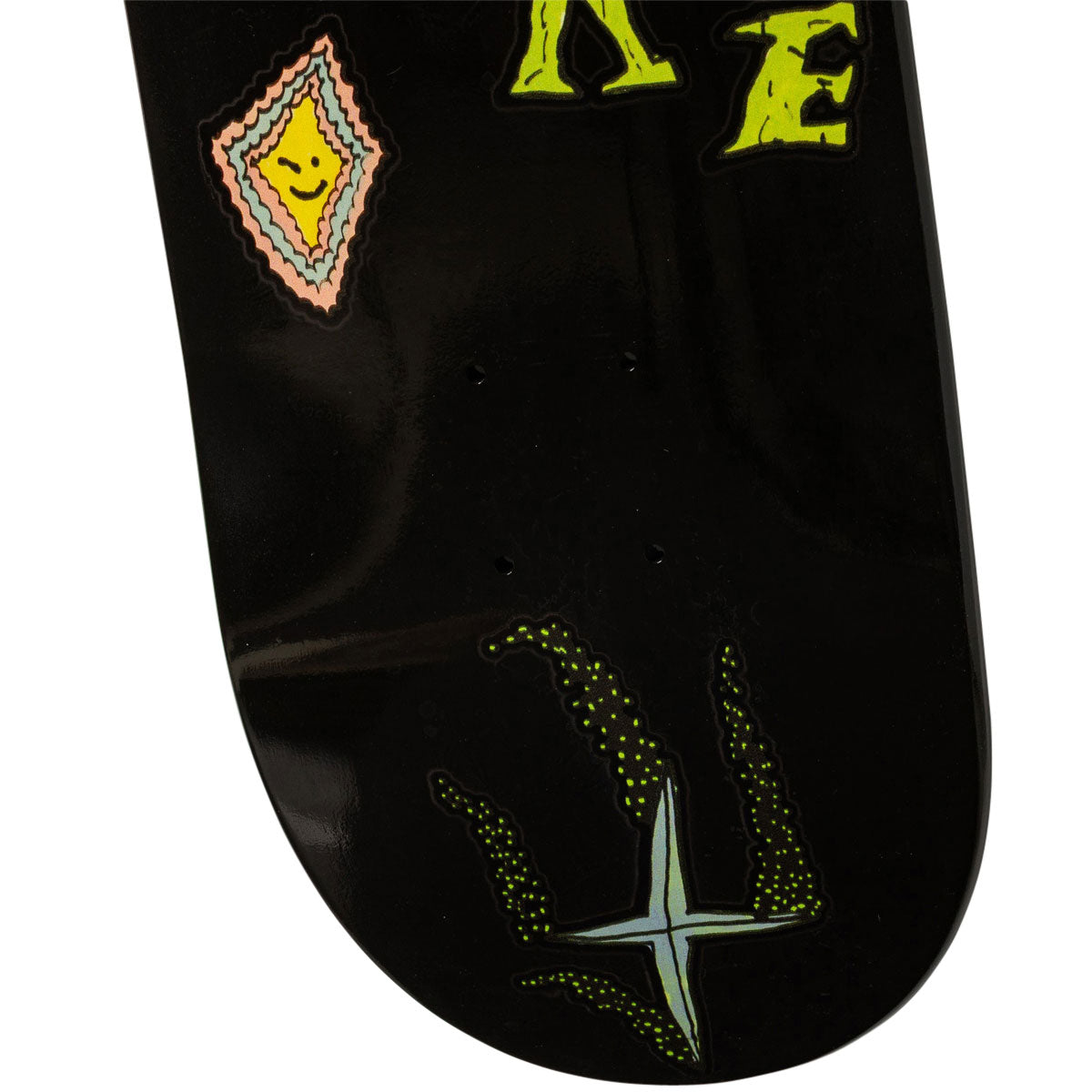 There Team Moth Skateboard Deck - Black - 8.25