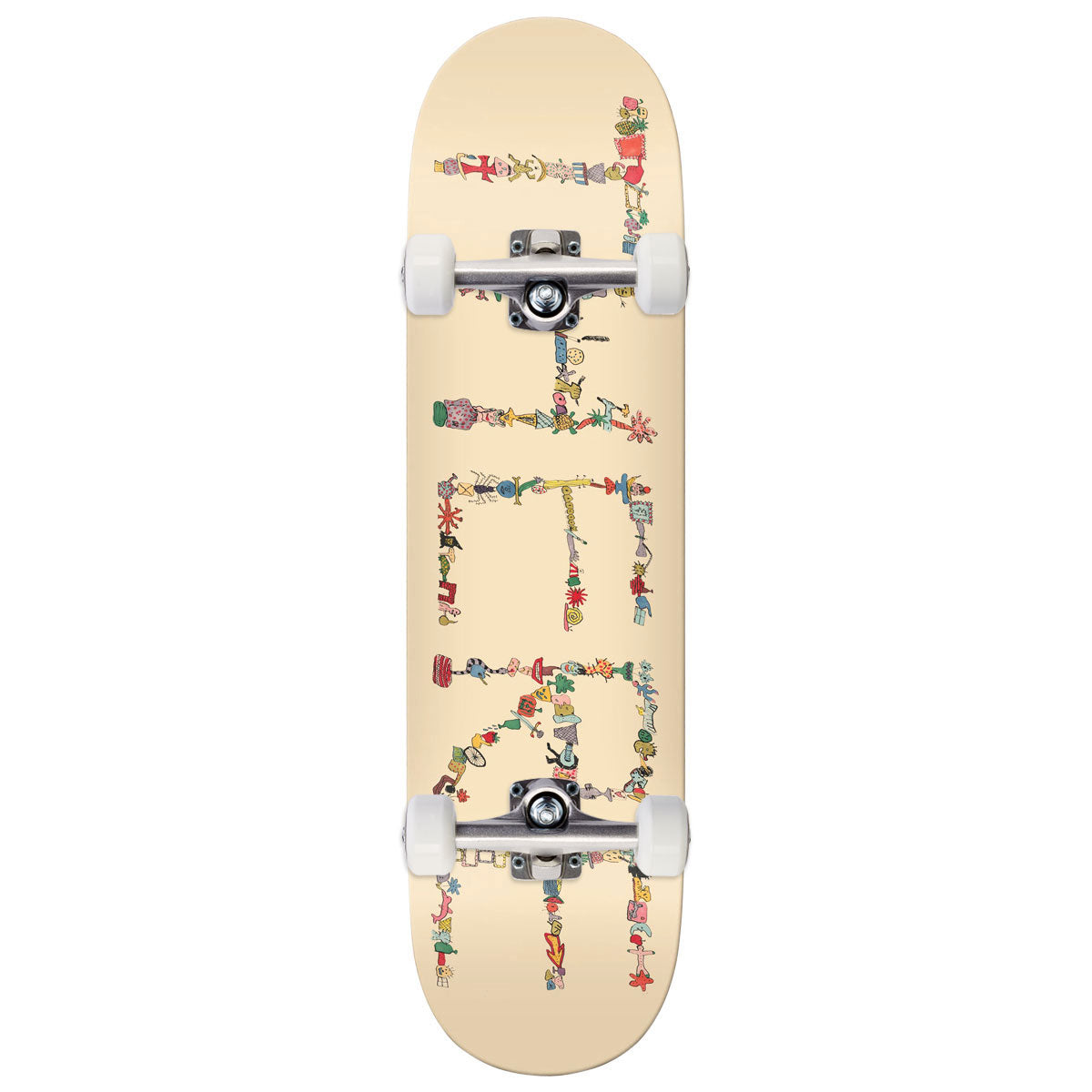 There Team Detritus Skateboard Complete - Beige - 8.12