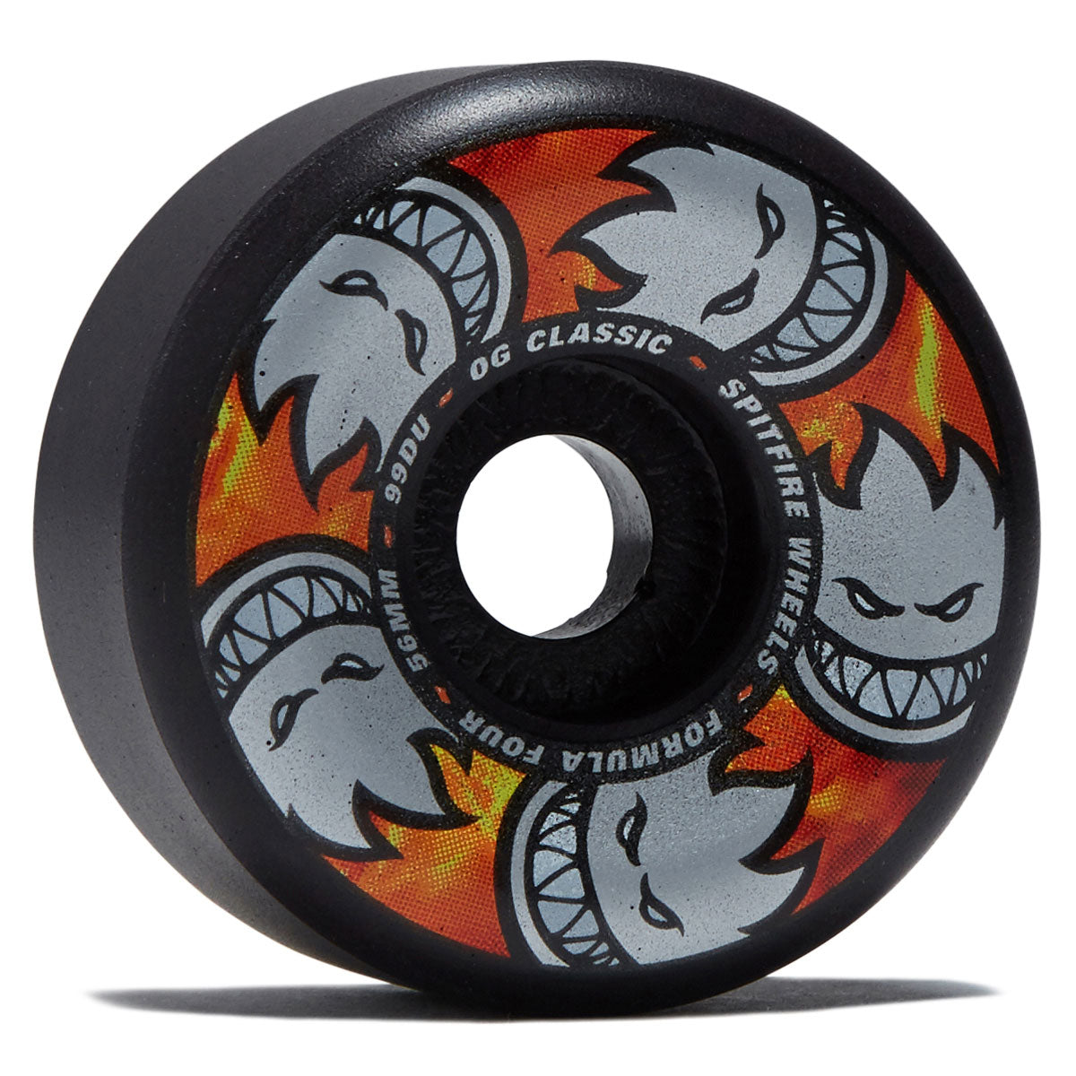 Spitfire Team Multiball F4 99d OG Classic Skateboard Wheels - Black - 56mm image 1