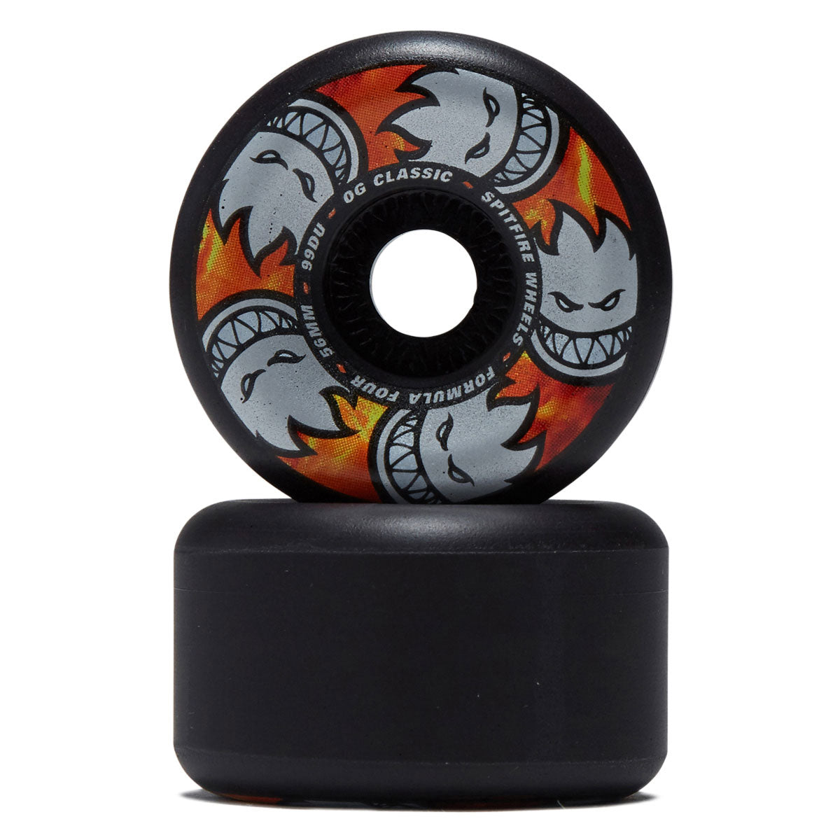 Spitfire Team Multiball F4 99d OG Classic Skateboard Wheels - Black - 56mm image 2