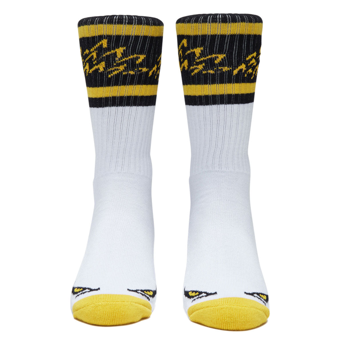 Anti-Hero Eagle Socks - White/Black/Yellow image 3