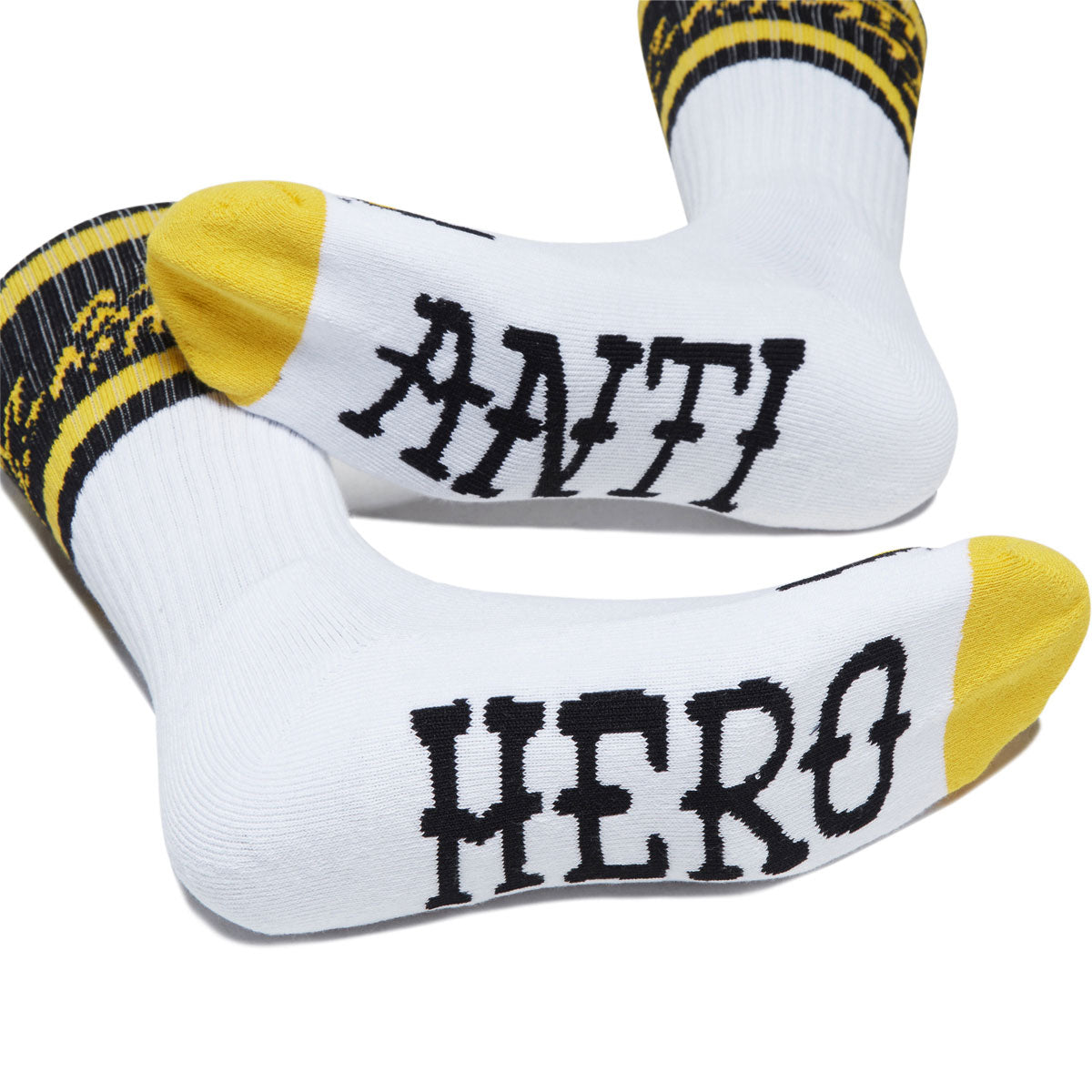 Anti-Hero Eagle Socks - White/Black/Yellow image 4