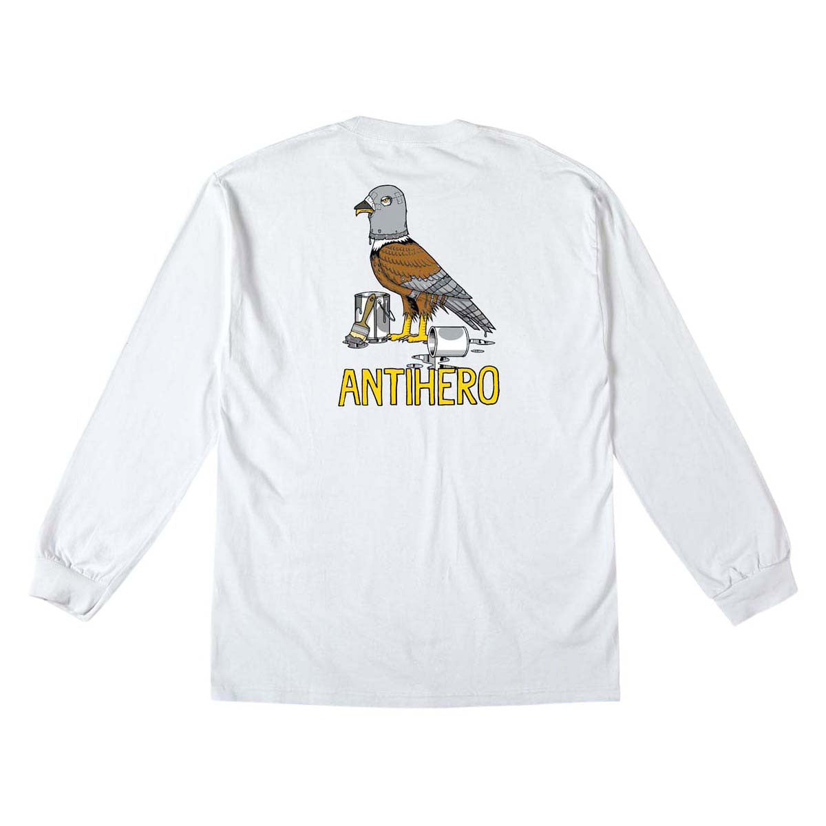 Anti-Hero Raney First Long Sleeve T-Shirt - White/Multi Color Print image 1