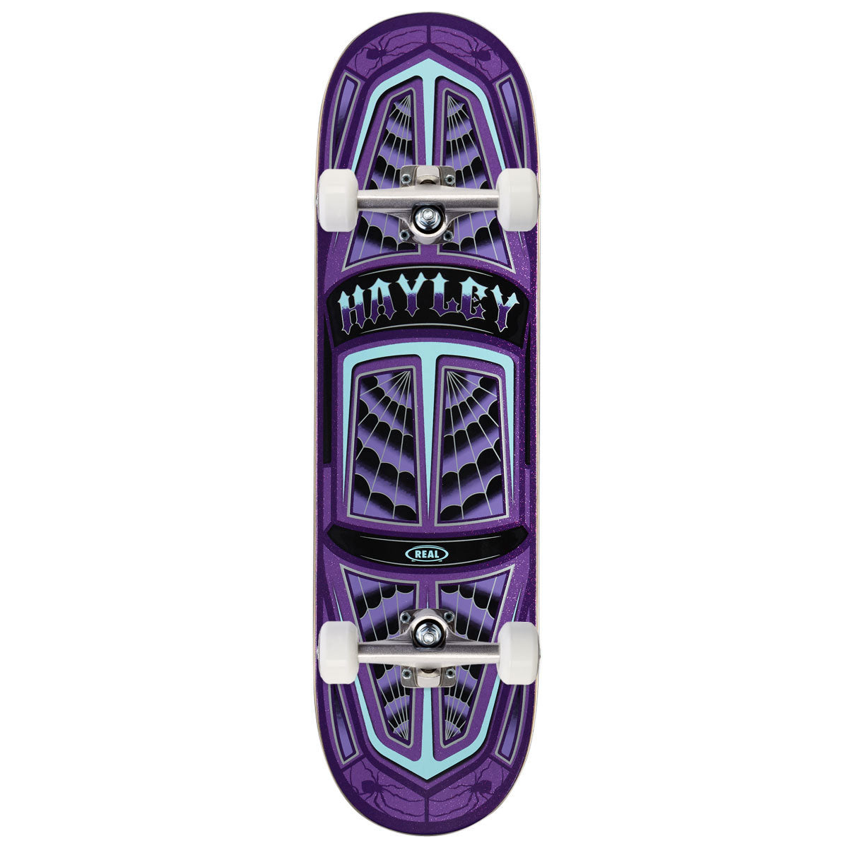 Real Hayley Threadline True Fit Skateboard Complete - Purple - 8.38