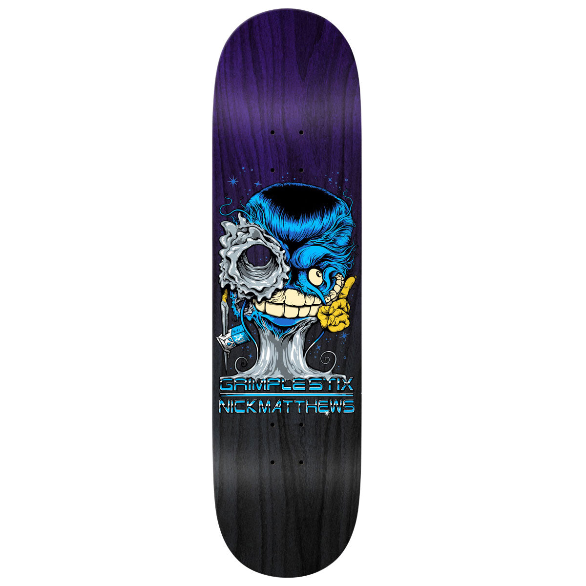 Anti-Hero Matthews Grimpletix Grimplenator Skateboard Deck - Purple - 8.50