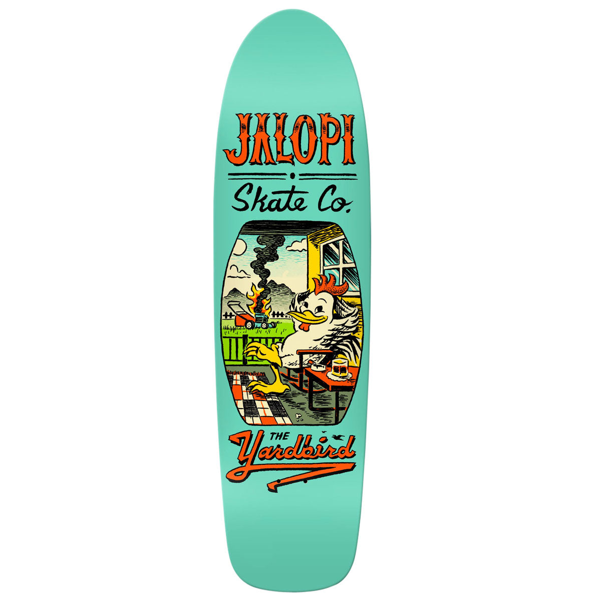 Anti-Hero Team Jalopi Yardbird Skateboard Deck - Teal - 9.81