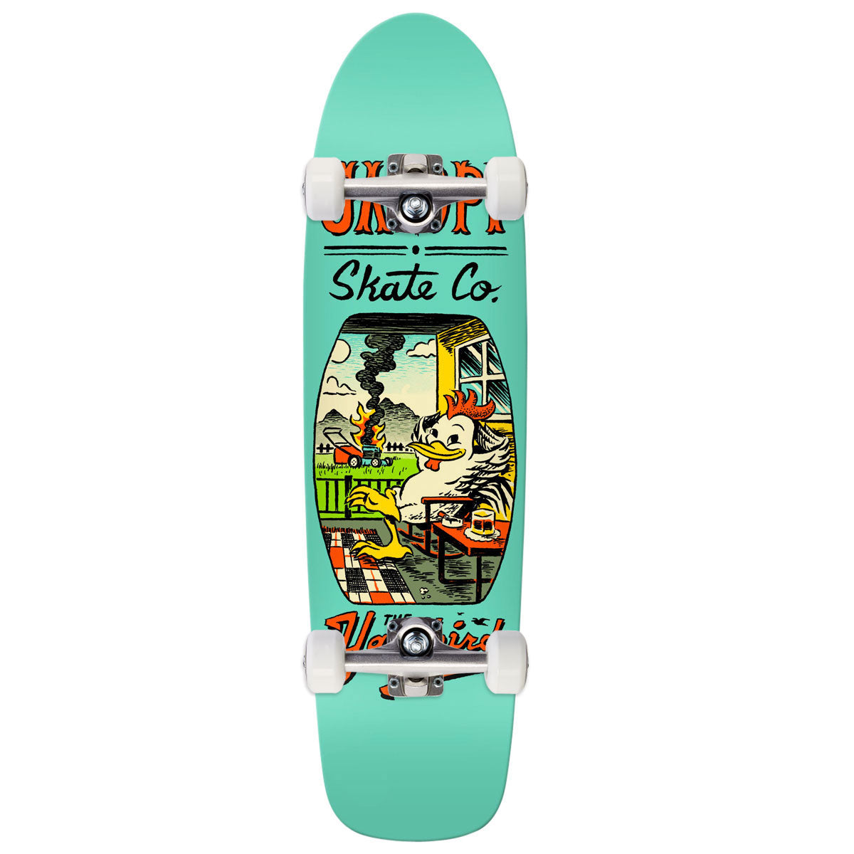 Anti-Hero Team Jalopi Yardbird Skateboard Complete - Teal - 9.81