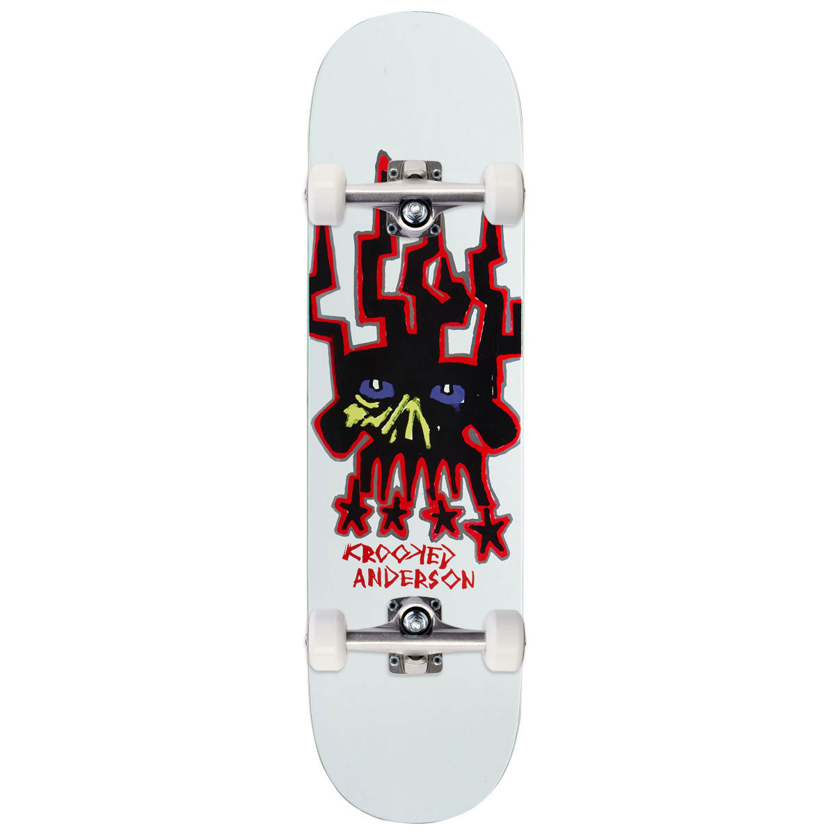 Krooked Marnderson Skull King Skateboard Complete - 8.38
