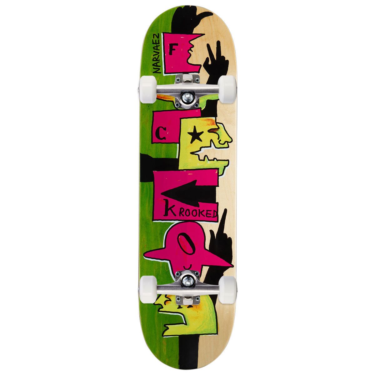 Krooked Narvaez F Off Skateboard Complete - 8.38