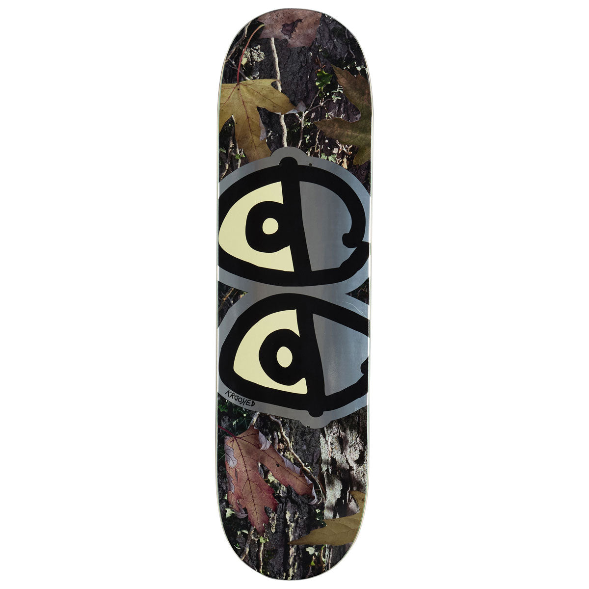 Krooked Team Eyes Skateboard Deck - Silver Foil - 8.50
