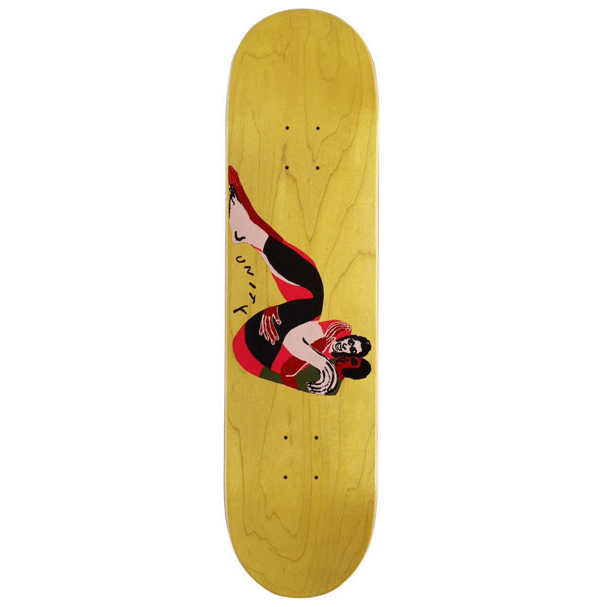 There Unity With You Skateboard Deck - Yellow - 8.12
