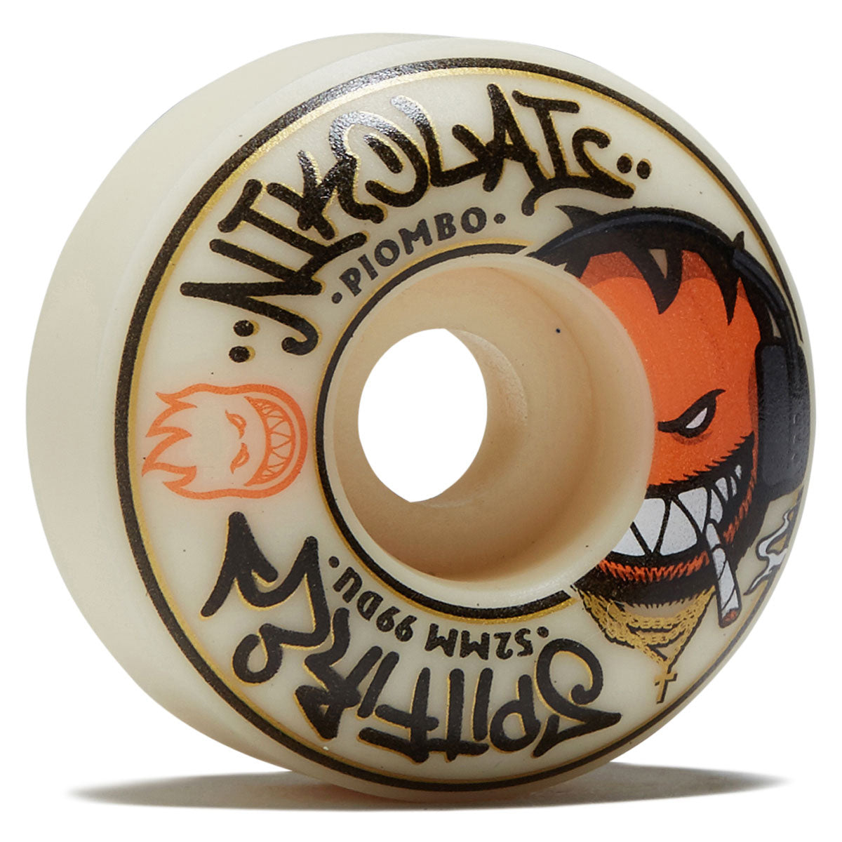 Spitfire F4 99 Nikolai Pro Edition Classic Skateboard Wheels - Natural - 52mm image 1