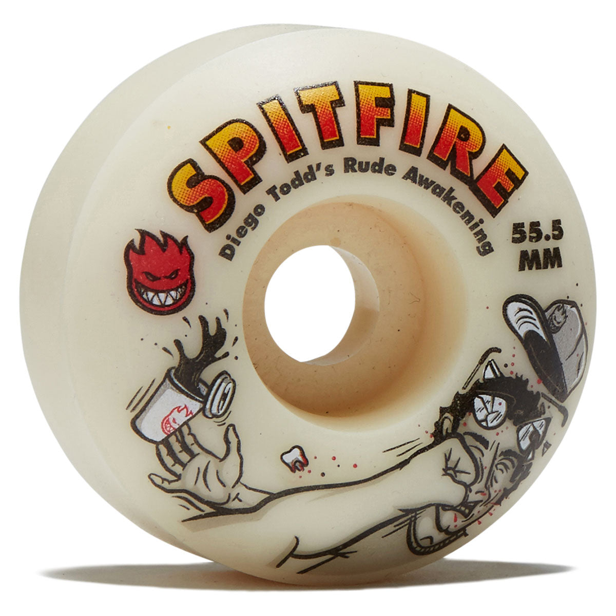 Spitfire F4 99 Diego Rude Awakening Classic Skateboard Wheels - Natural - 56mm image 1