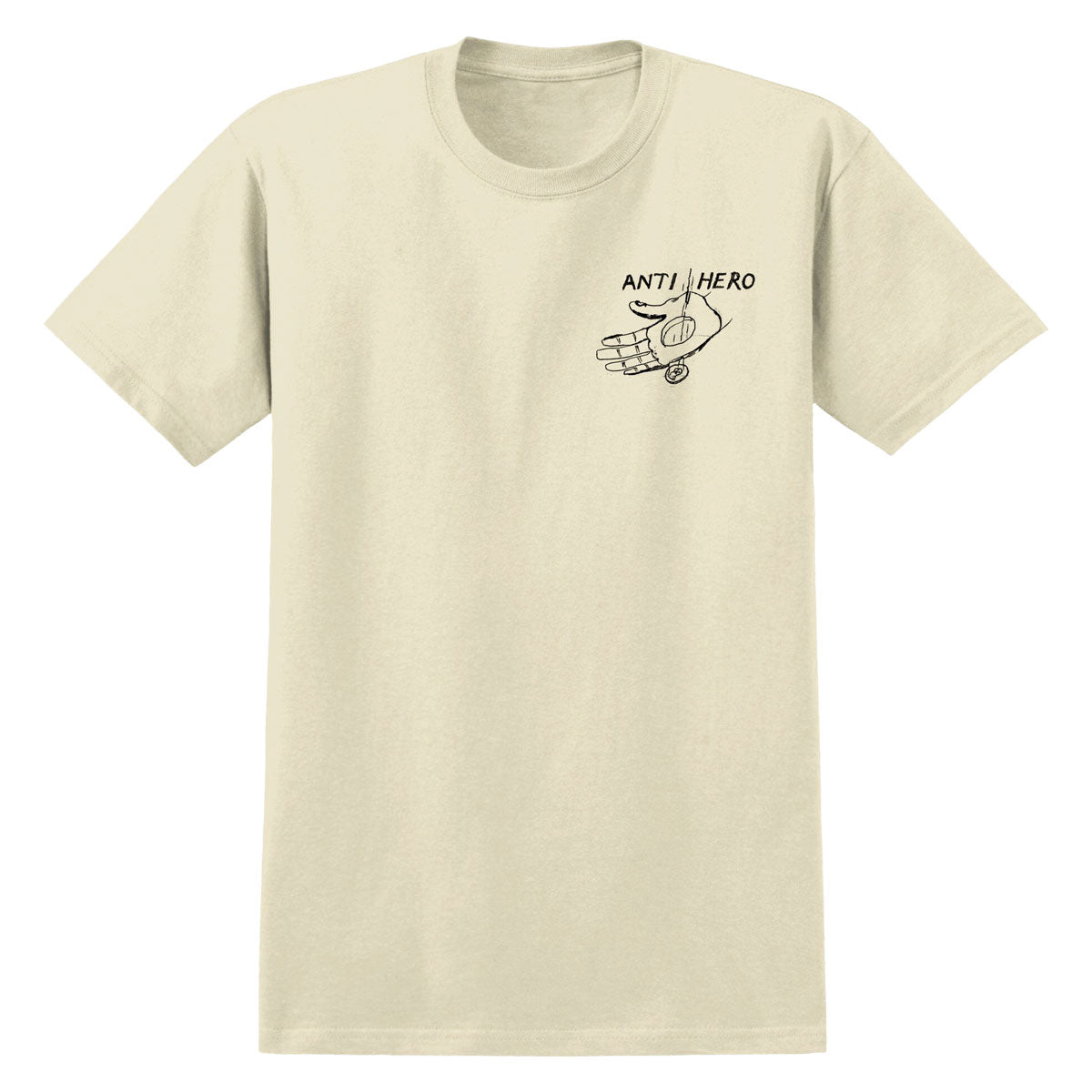 Anti-Hero Expressions Hand T-Shirt - Heather Cream image 1