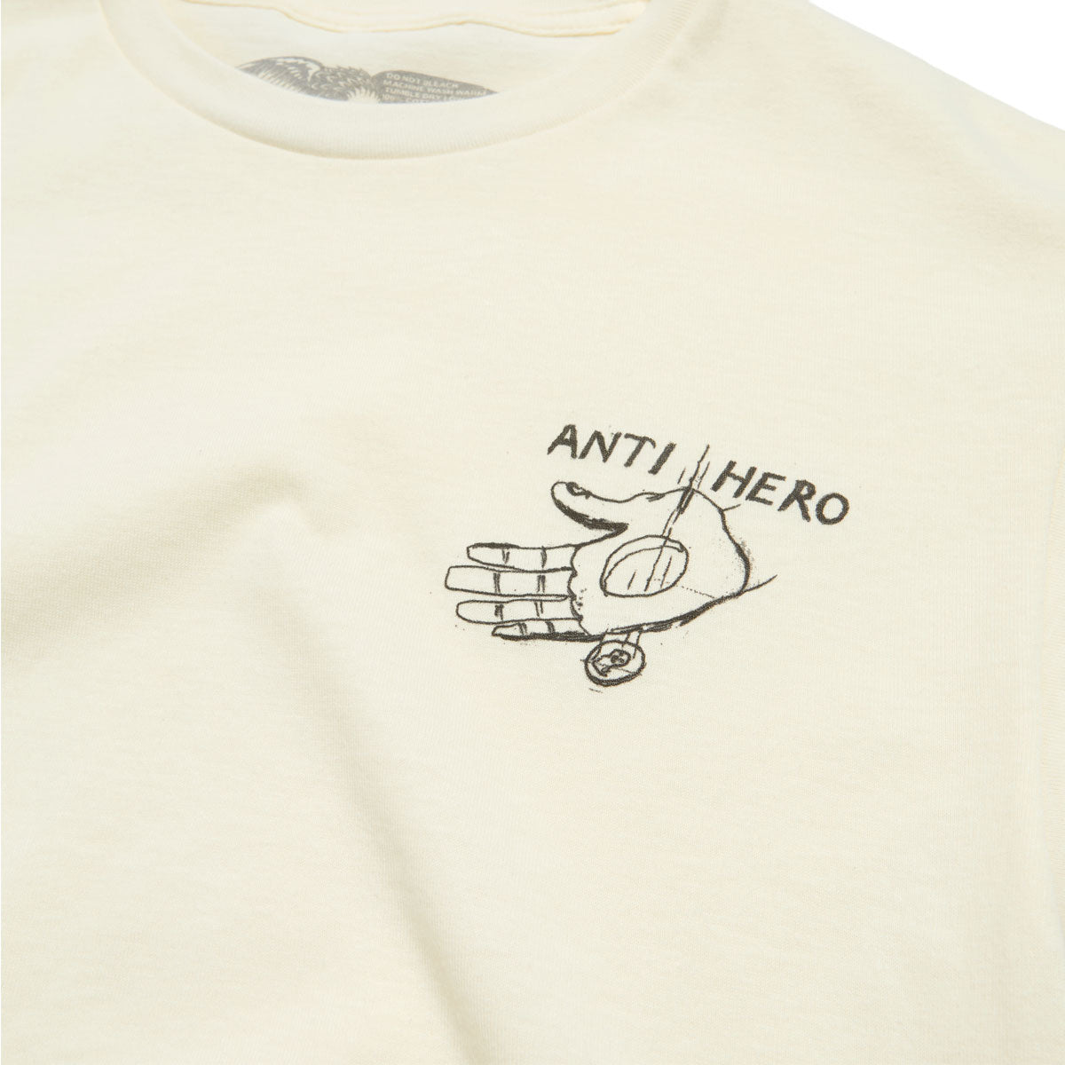Anti-Hero Expressions Hand T-Shirt - Heather Cream image 2
