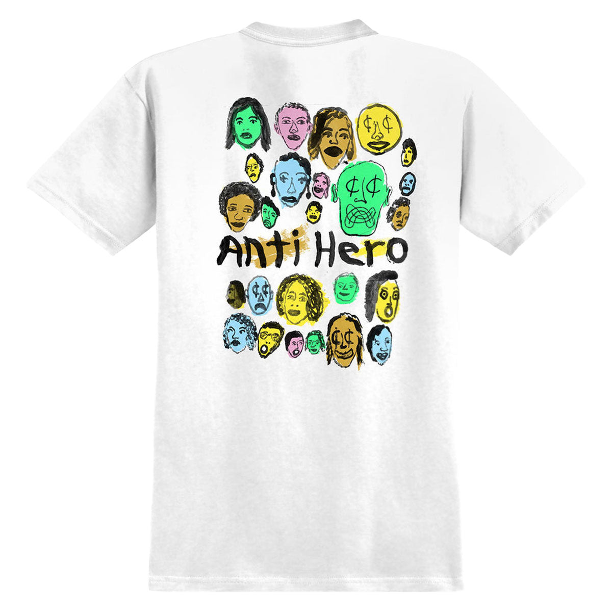 Anti-Hero Expressions Bongo T-Shirt - White image 1