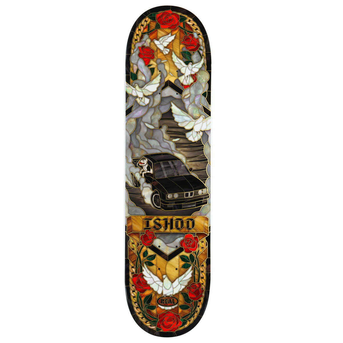 Real Ishod Cathedral Twin Tail Skateboard Deck - 8.25