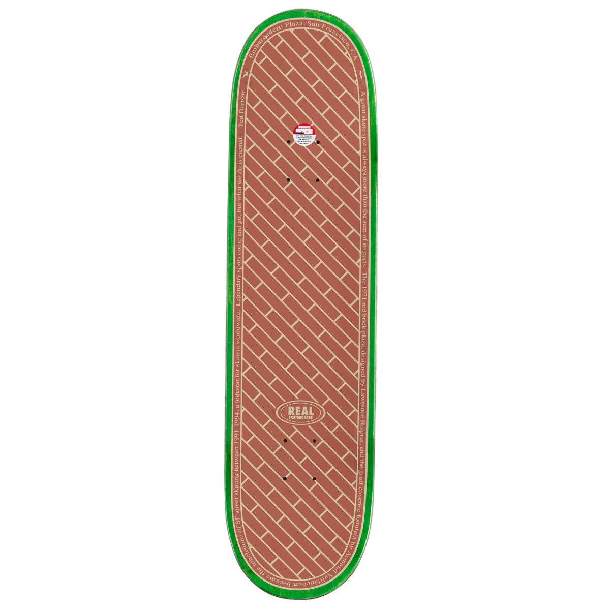 Real EMB Team Skateboard Deck - White - 8.25