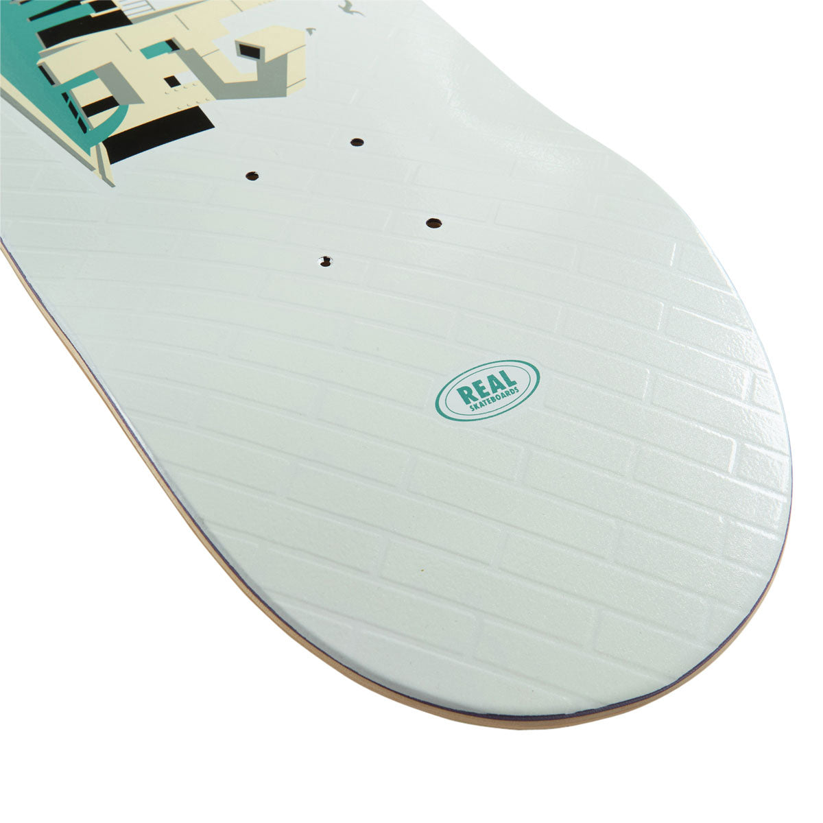 Real EMB Team Skateboard Deck - White - 8.25