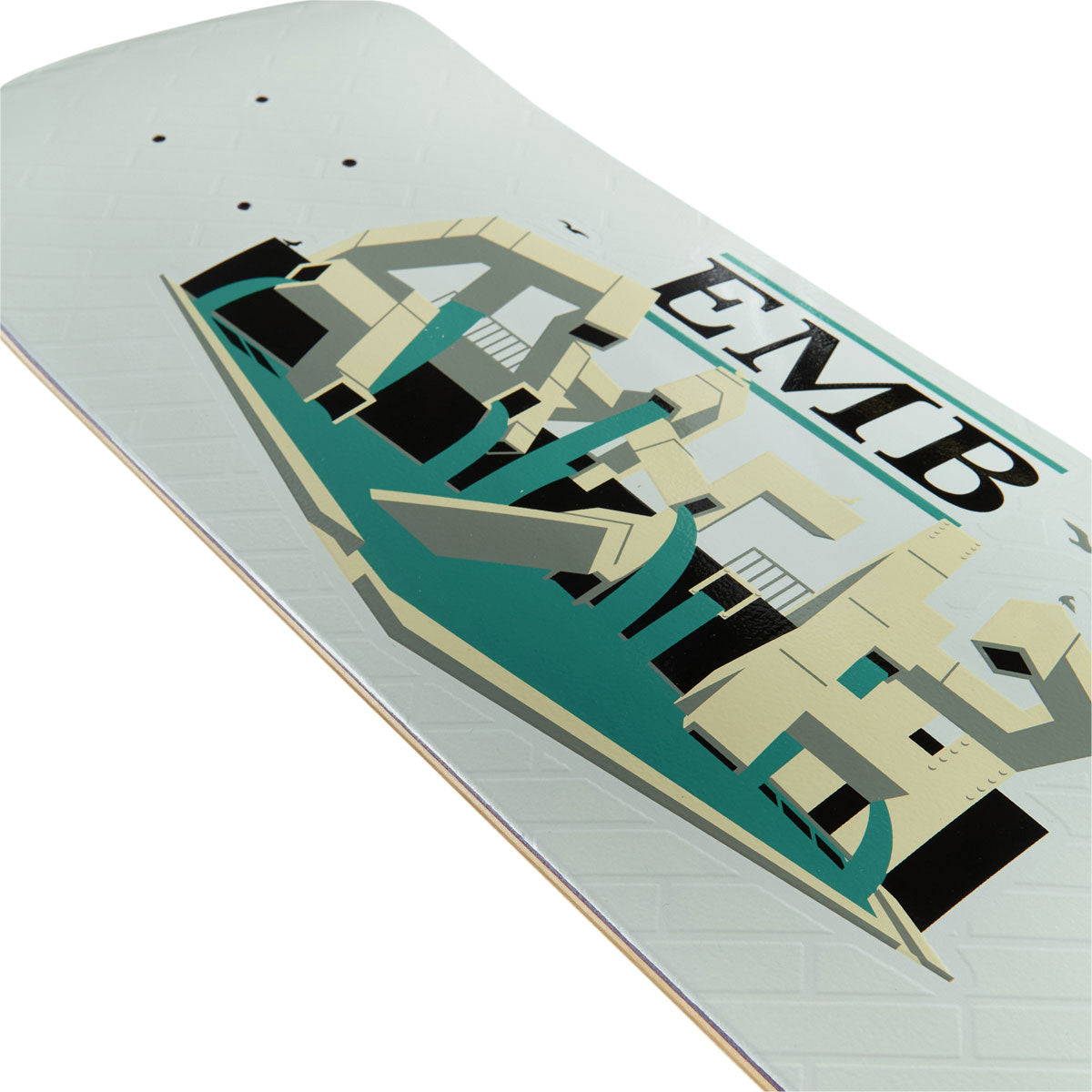 Real EMB Team Skateboard Deck - White - 8.25