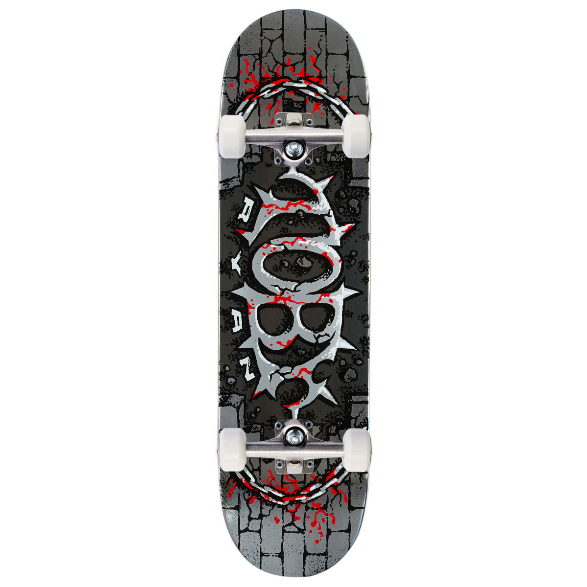 Real Toby Ryan Oval Skateboard Complete - Silver - 8.38