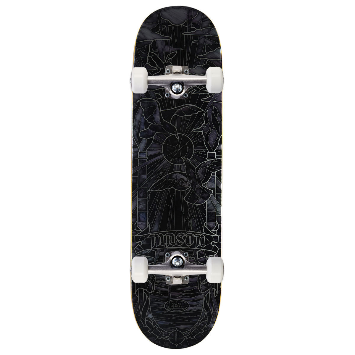 Real Mason Black Sunday Cathedral Skateboard Complete - Black - 8.25