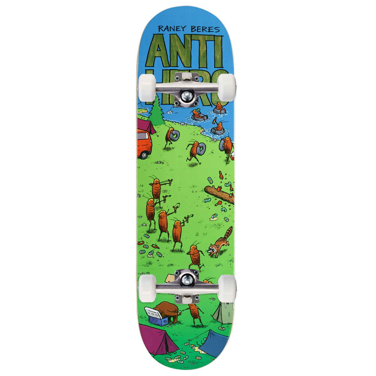 Anti-Hero Raney Roached Out 2 Skateboard Complete - Green - 8.62