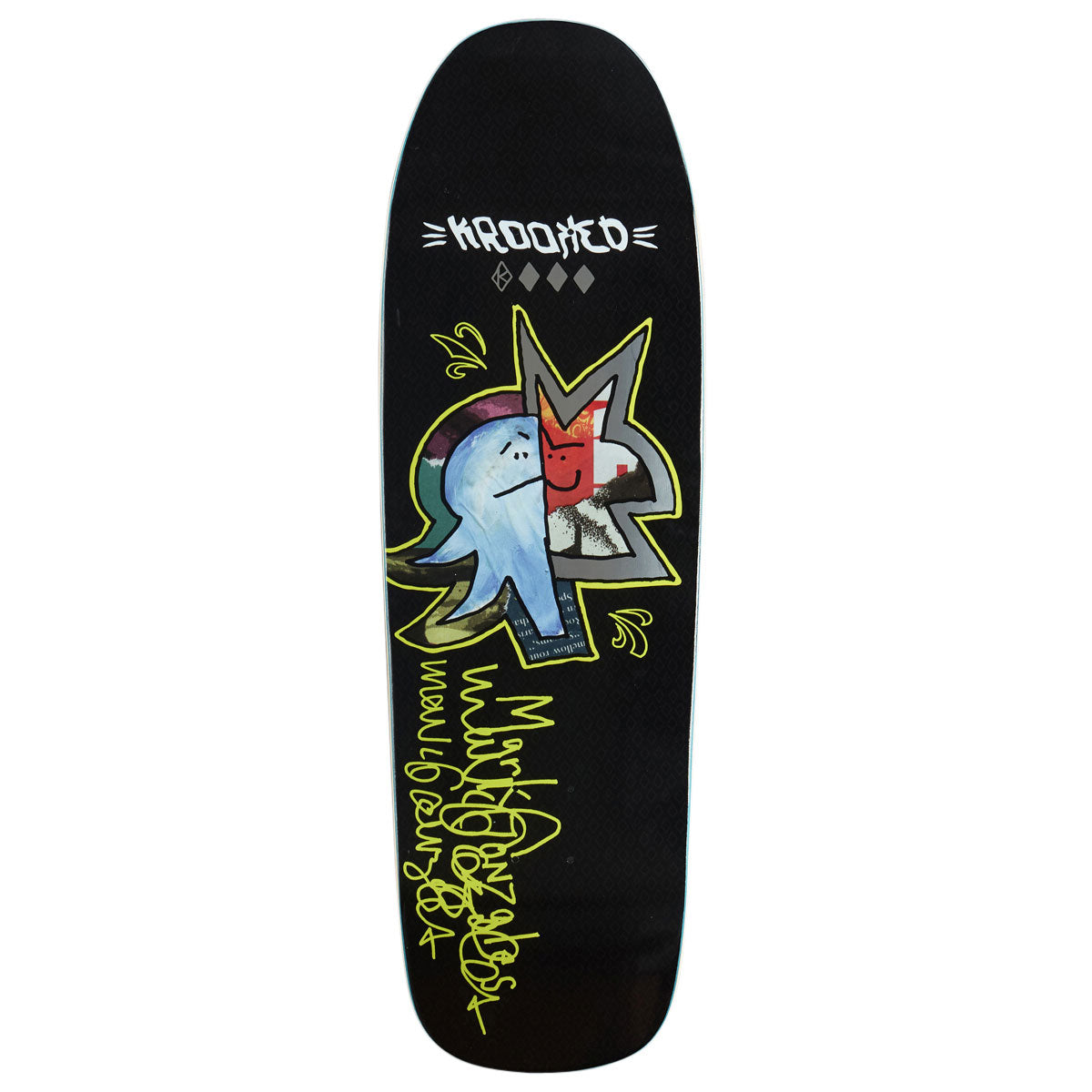 Krooked Gonz Sig Skateboard Deck - Black - 9.81