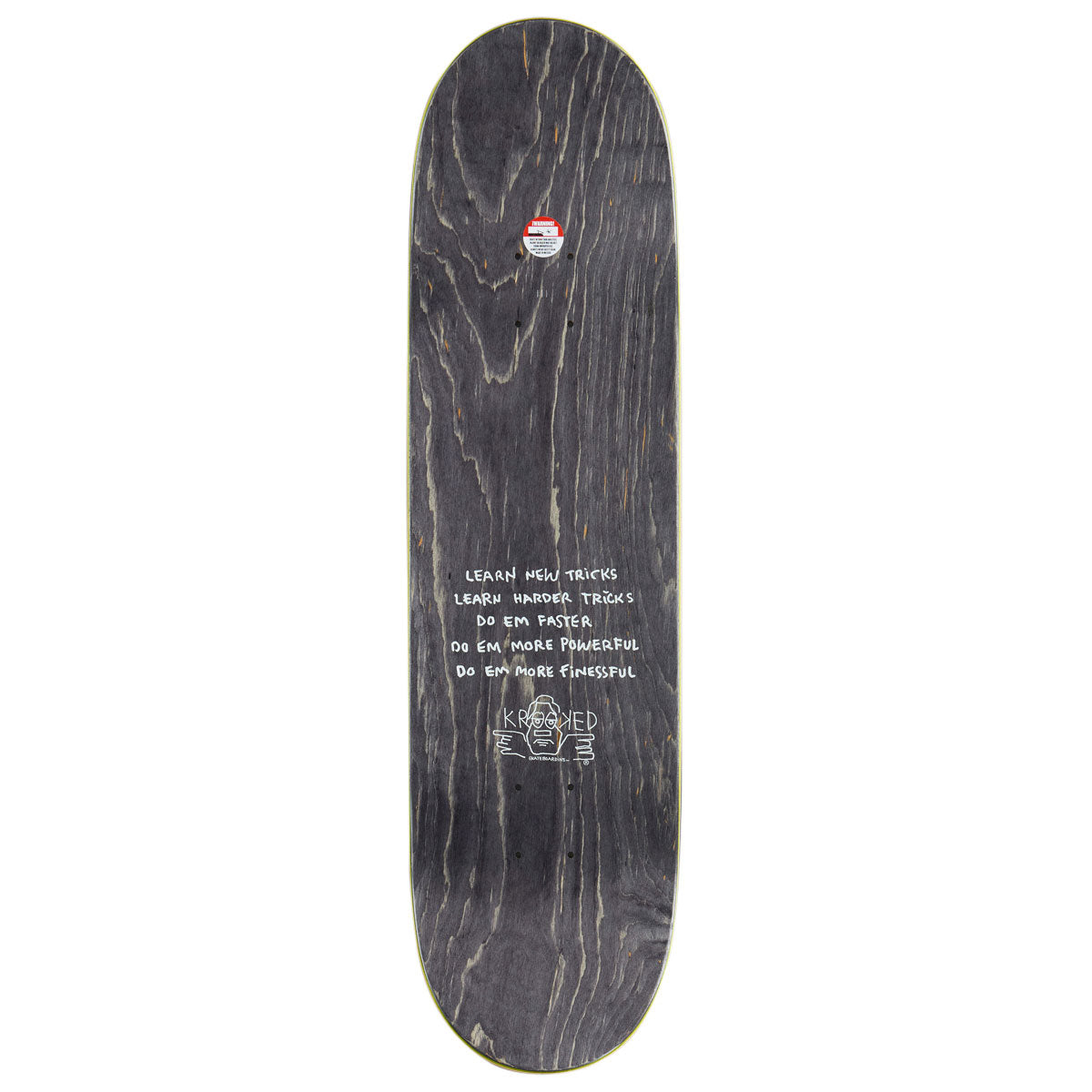 Krooked Knox Watcher Skateboard Complete - Yellow - 8.50