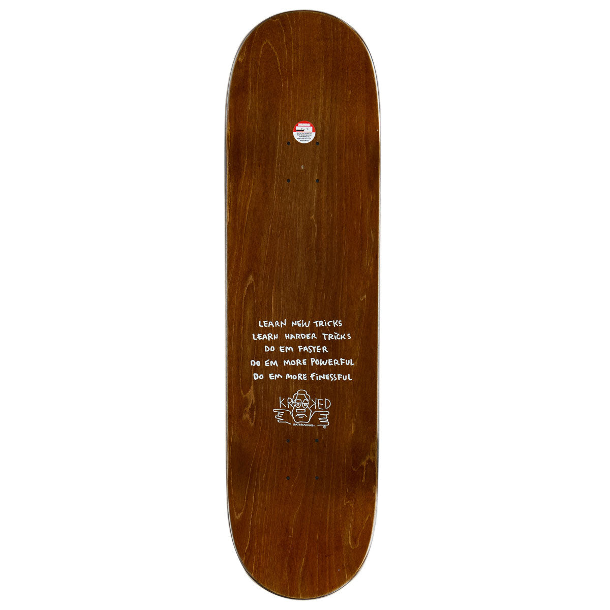 Krooked Team Eyes Skateboard Complete - Maroon - 8.75